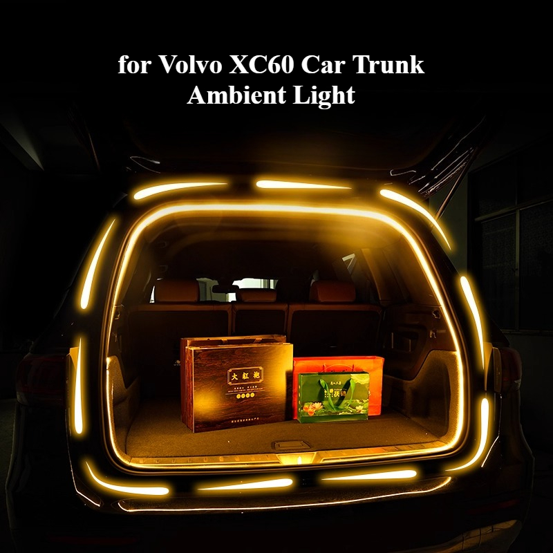 Outdoor Lighting Strip - ボルボ XC60 車のトランクアンビエントライト自動感知装飾フルトランクライトストリップ屋外キャンプ照明プレイ&プラグ