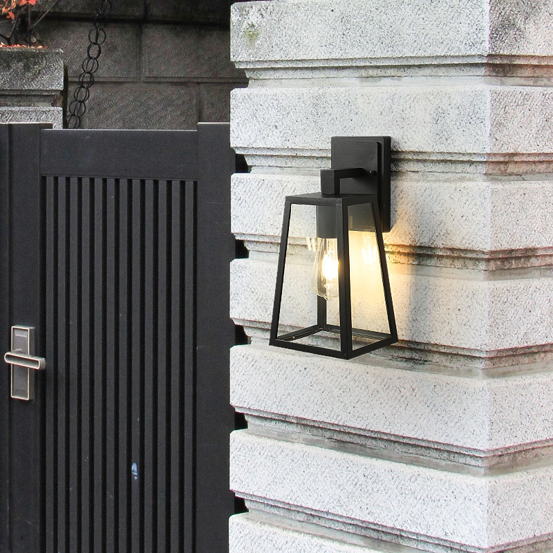 Outdoor Lighting For Front Of House - E27 e26屋外ウォールランプ,モダンな庭の壁,バルコニー,庭,テラス,温室,アルミニウム,防水