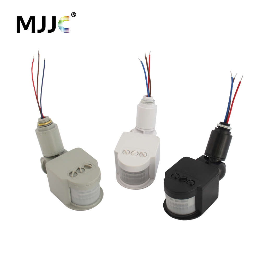 Outdoor Lighting Timer Switch - モーションセンサー 220v 12vモーション検出器自動赤外線pirセンサー 220v 180 度回転屋外タイマーライトスイッチ