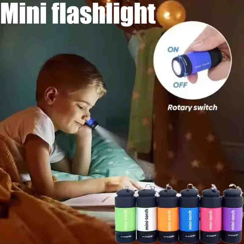 Outdoor Lighting Quality - USB 充電式キャンプミニ懐中電灯強力な光ポケットキーホルダー懐中電灯防水屋外ハイキング LED 多機能