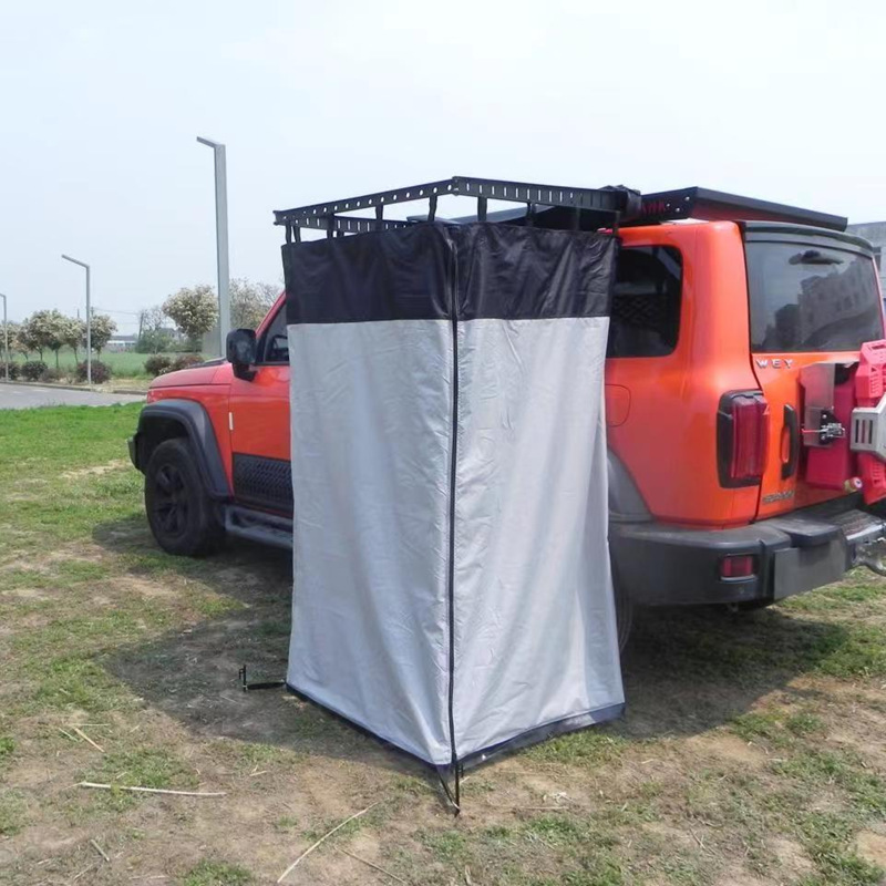 Outdoor Lighting Strip - 屋外キャンプシャワーテント 車用サイドシャワーテント トイレ兼入浴テント 内蔵LEDストリップライト