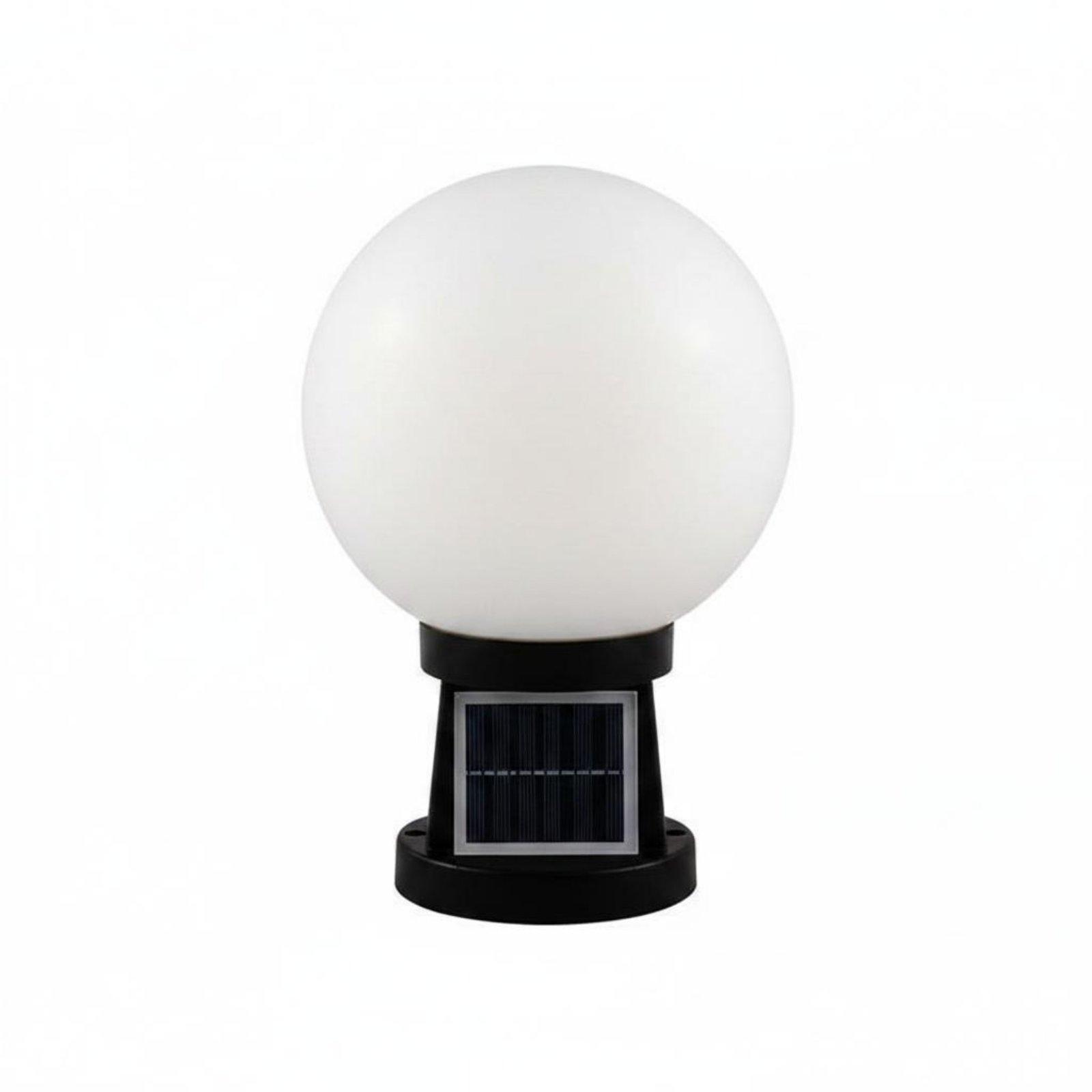 Outdoor Lighting Dusk To Dawn - 夕暮れから夜明けまで使える屋外照明ランプ 球形ソーラーポストランプ LED防水 庭、別荘、通路照明用