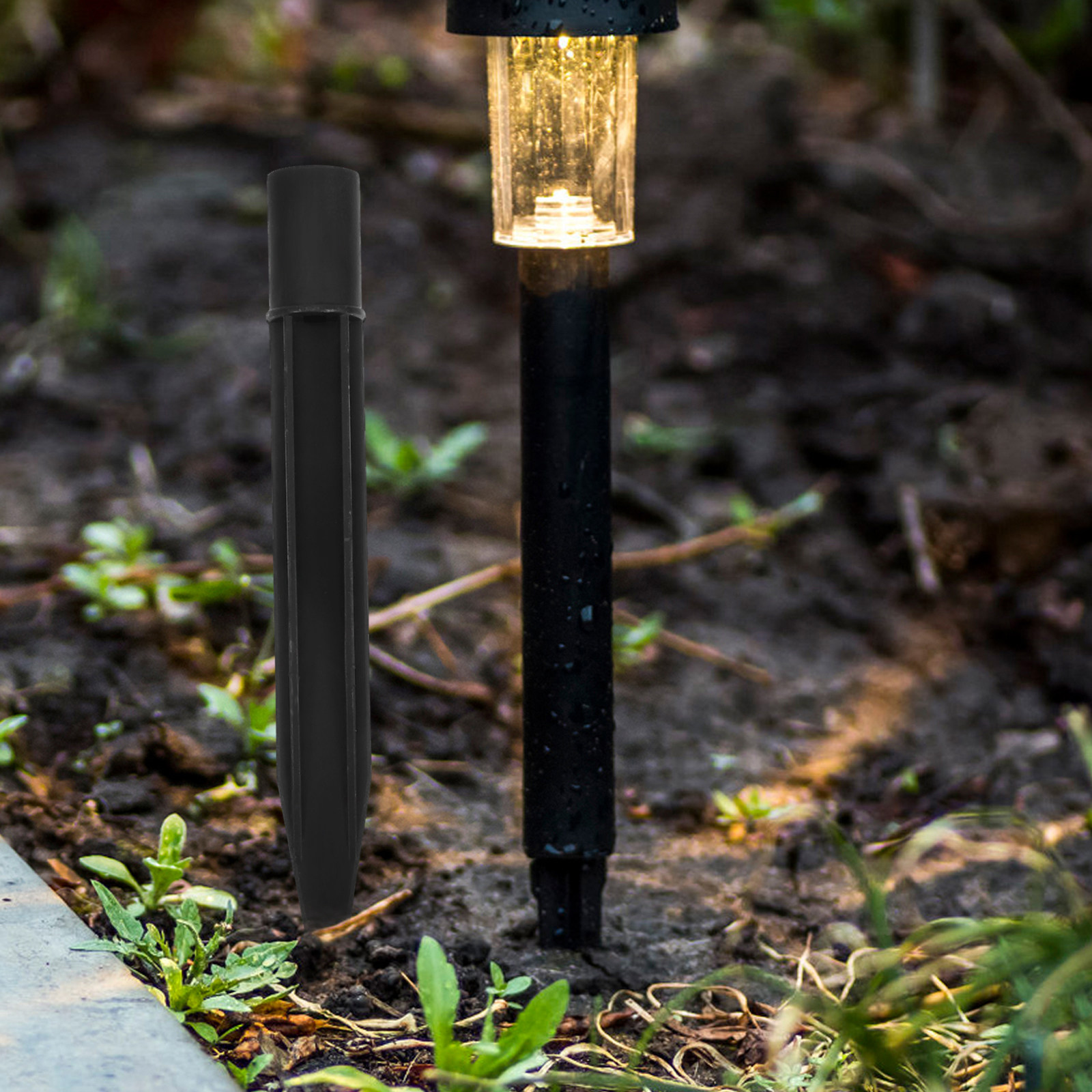 Landscape Spike Light - 看板用の地面固定杭、ライト用の挿し込み棒、簡単に差し込むことができる杭、庭の装飾用、屋外用、景観用。