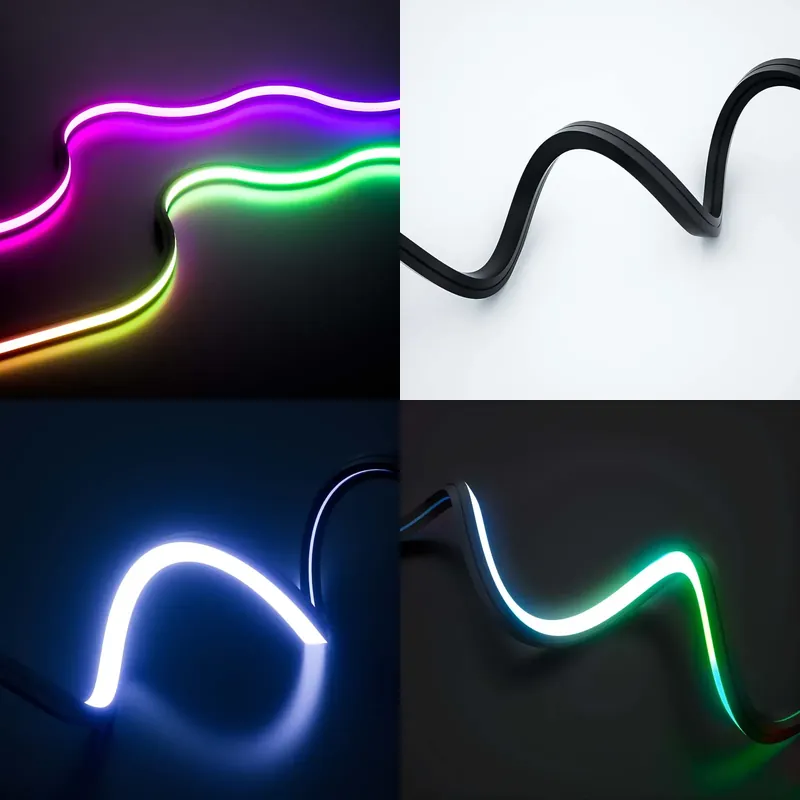 Outdoor Lighting Strip - 完璧な夢のような色のLEDネオンストリップライトIP65 15W DC24VランプフレキシブルLEDストリップライト屋外防水フレックス24V LEDネオン