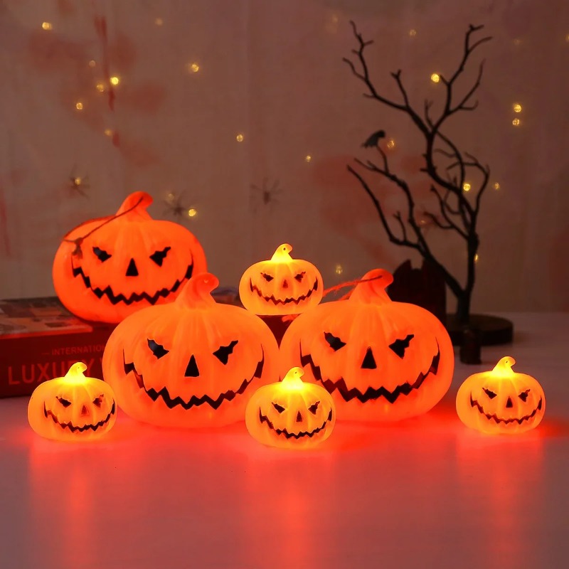 カボチャランタンハロウィンゴーストフェイスランプキッズギフト - Landscape Spike Light のレビューと価格