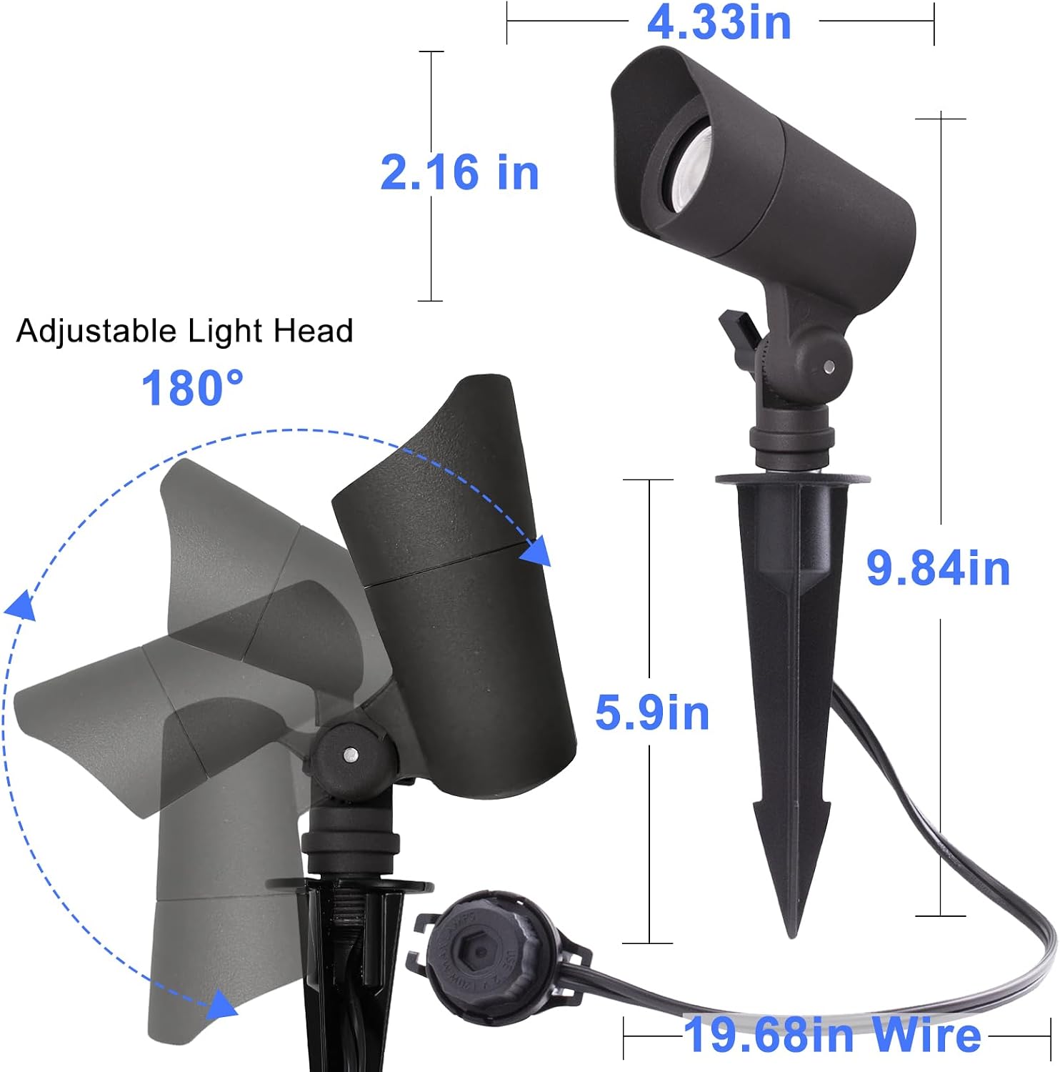 低電圧12V LED景観照明 ウォームホワイト 3000K  - Landscape Spike Light のレビューと価格
