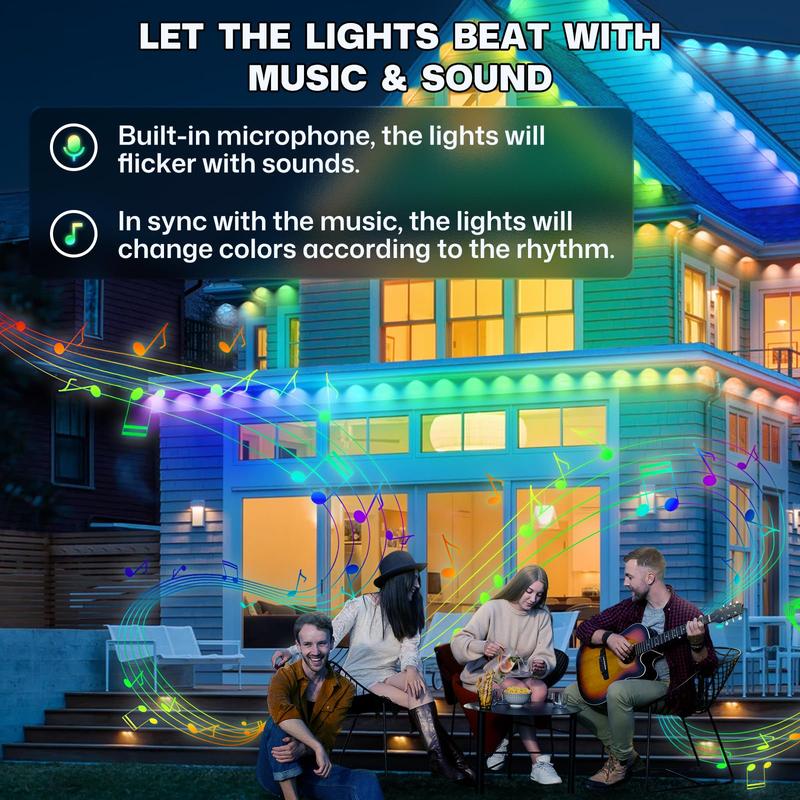 スマートRGBIC屋根用LEDライト、IP67防水仕様の屋外 - Landscape Spike Light のレビューと価格