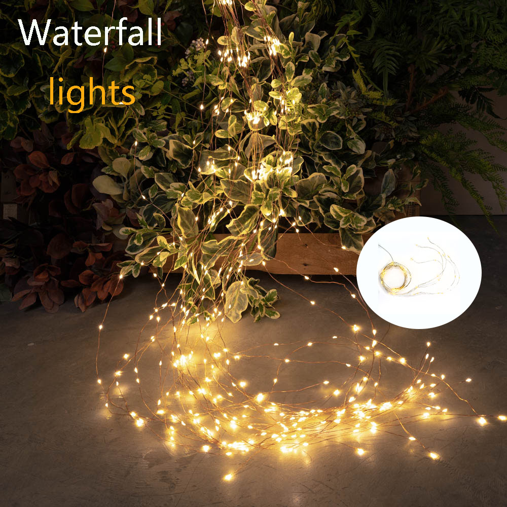クリスマスブランチLEDライト、庭の装飾、花輪、滝のランプ、 - Outdoor Lighting For Front Of House のレビューと価格
