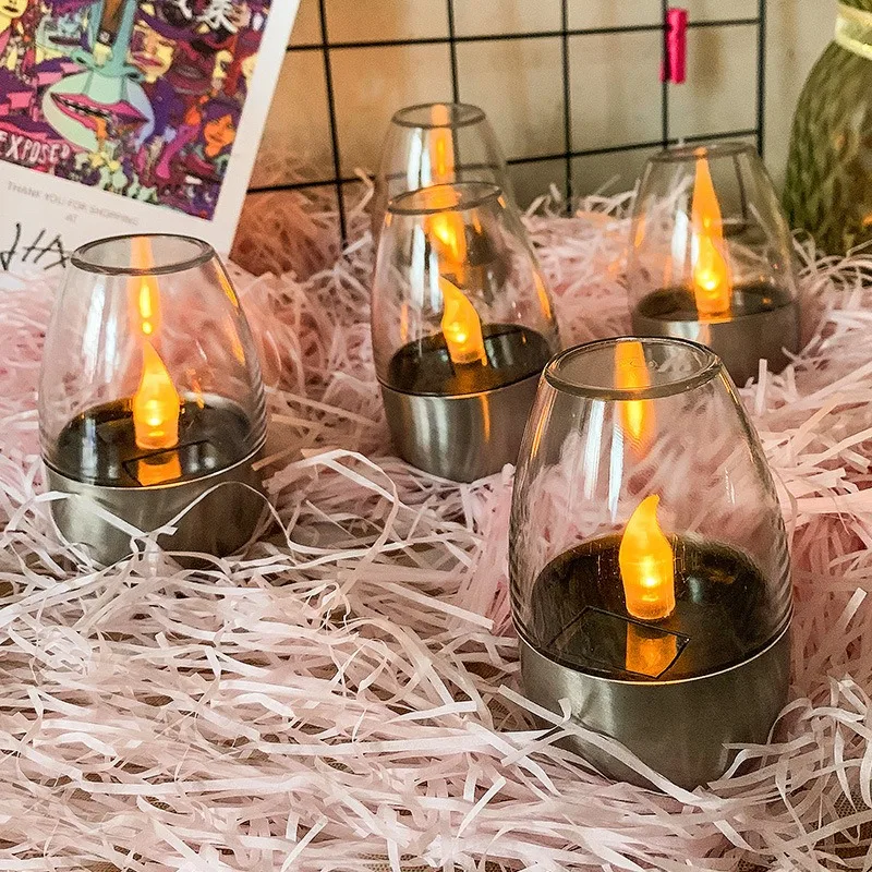 太陽光発電フレームレスキャンドル屋外防水 LED ナイトライ - Outdoor Lighting Transformer のレビューと価格