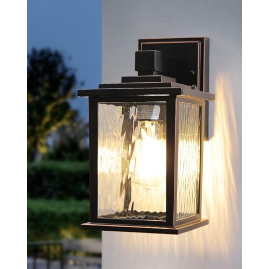 12インチの屋外ポーチライト、クラシックなオイルラブブロンズ - Outdoor Lighting For Front Of House のレビューと価格