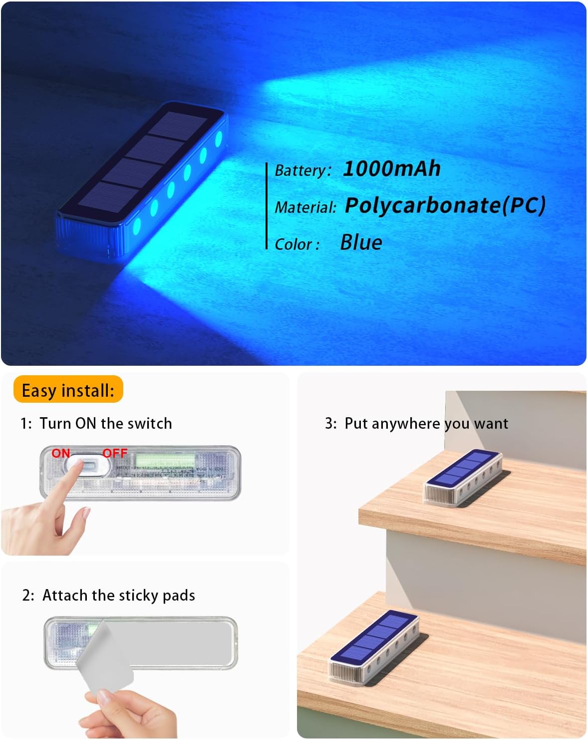 屋外ソーラーデッキライト LED 防水 IP68 ステップ歩 - Landscape Spike Light のレビューと価格