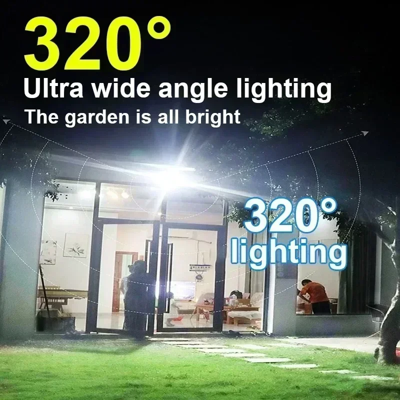 12000LM強力ソーラーウォールランプ、リモコン付き屋外I - Outdoor Lighting In Ground のレビューと価格