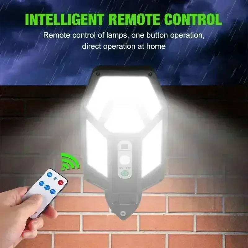 12000LM強力ソーラーウォールランプ、リモコン付き屋外I - Outdoor Lighting In Ground のレビューと価格