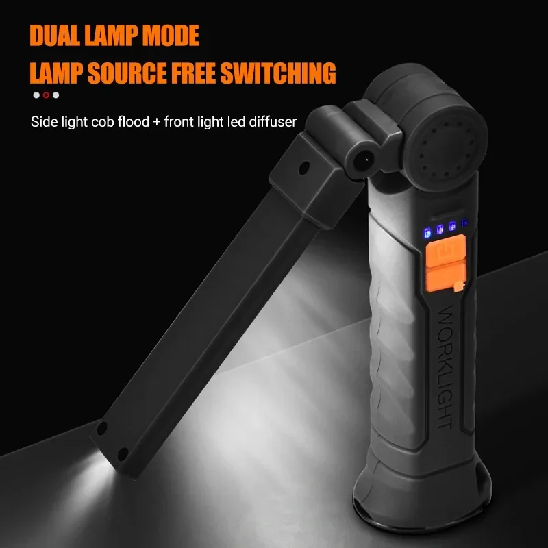 充電式 LED 懐中電灯 マグネットとフック付き、作業現場の - Outdoor Lighting Quality のレビューと価格