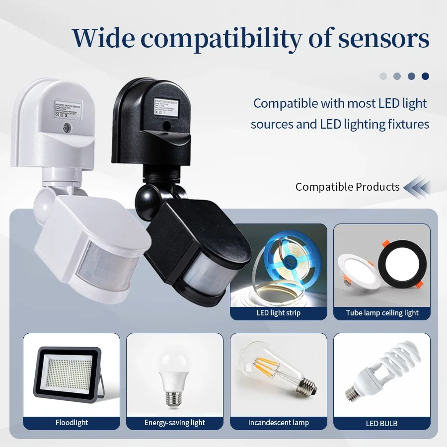 自動モーションセンサーライトスイッチ,壁掛け式Pirモーショ - Outdoor Lighting Timer Switch のレビューと価格