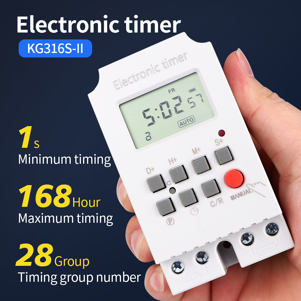 Kg316s自動電子デジタルタイマースイッチ、プログラム可能 - Outdoor Lighting Timer Switch のレビューと価格