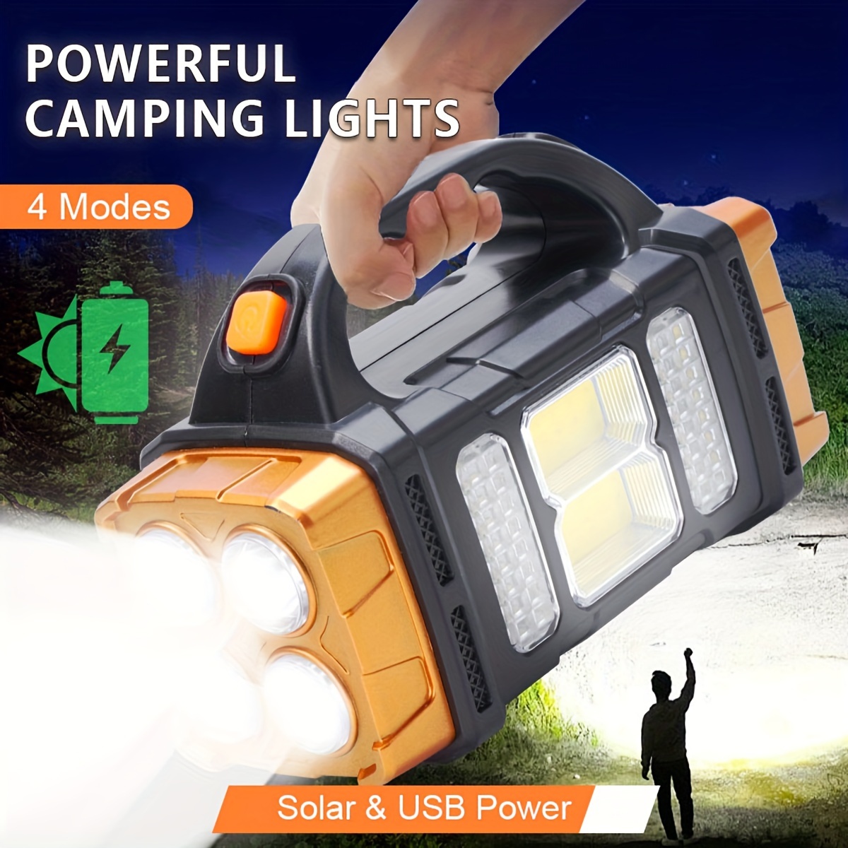 新しいアップグレード充電式ハイパワーソーラー LED 懐中電 - Outdoor Lighting Transformer のレビューと価格