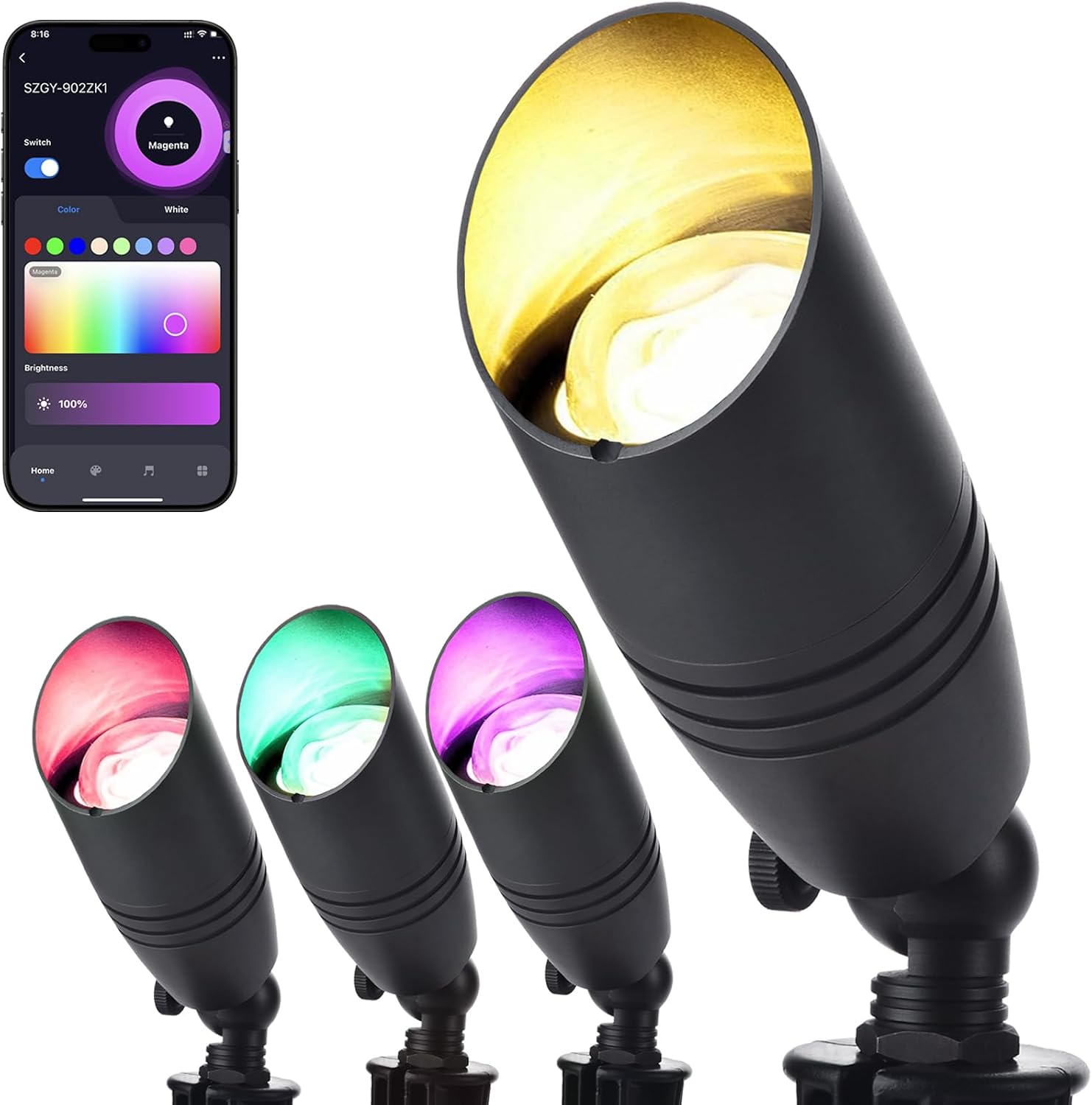 RGB低電圧景観照明キット 12ボルト変色景観照明 IP65 - Outdoor Lighting Volt のレビューと価格