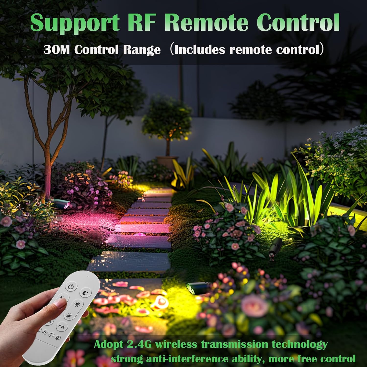 RGB低電圧景観照明キット 12ボルト変色景観照明 IP65 - Outdoor Lighting Volt のレビューと価格