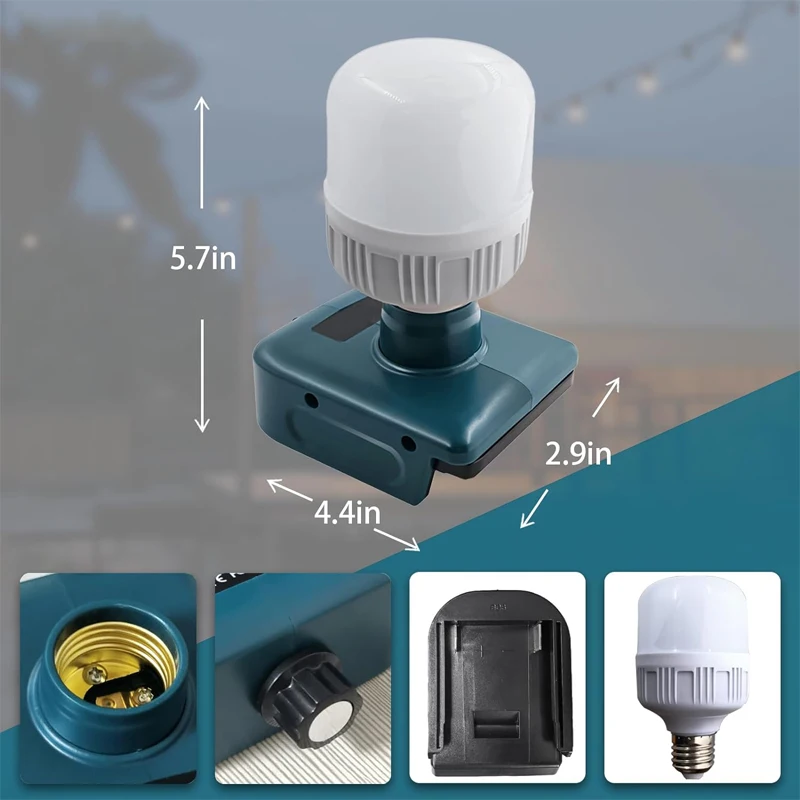 Makita用LEDワークライト電球、ポータブル低電圧ランプ - Outdoor Lighting Volt のレビューと価格