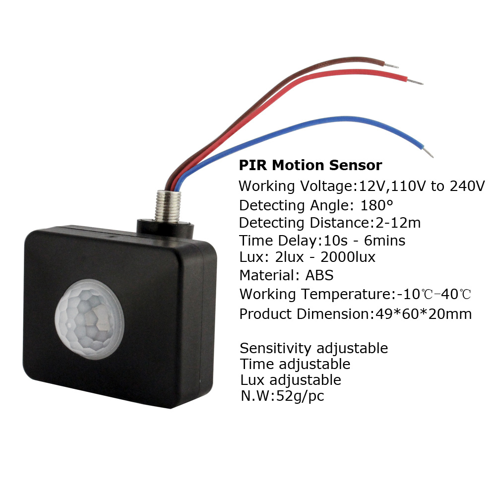 220 V Pir モーションセンサー 12 V 赤外線自動 - Outdoor Lighting Volt のレビューと価格