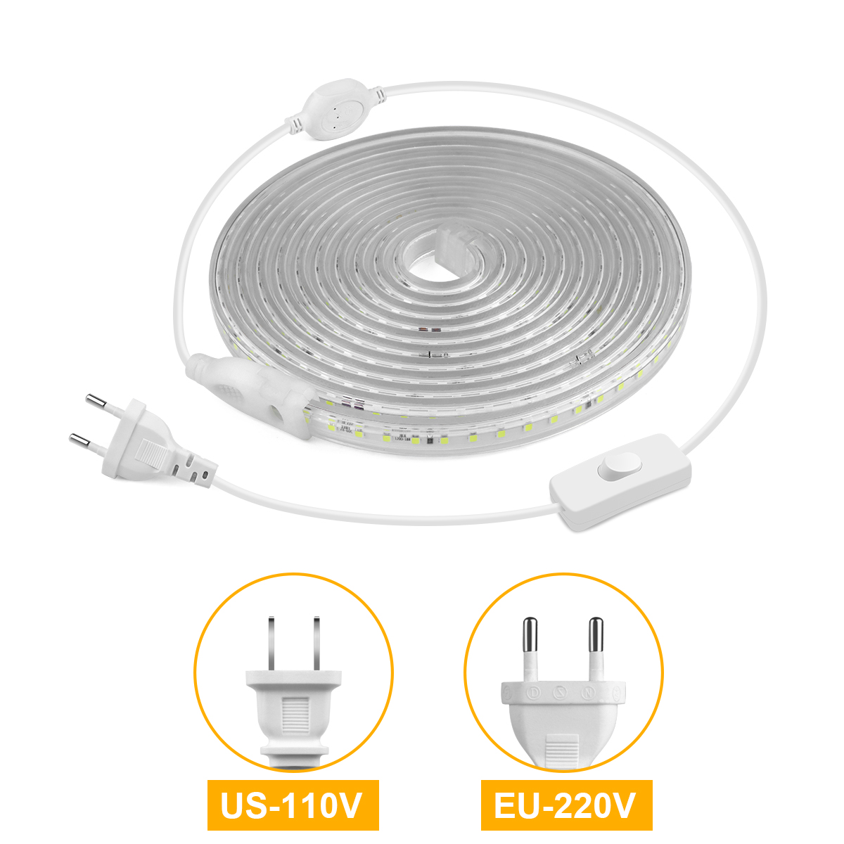 高輝度 LED ストリップライト 2835 防水 110V  - Outdoor Lighting Strip のレビューと価格