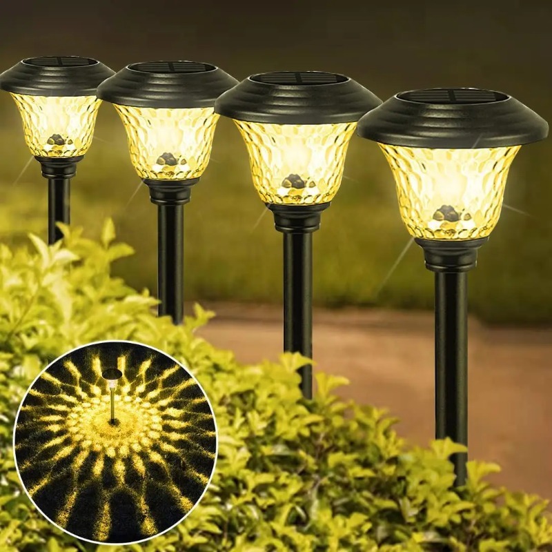 屋外ソーラーガーデンパスライト IP67防水 色変更LED  - Outdoor Lighting Dusk To Dawn のレビューと価格