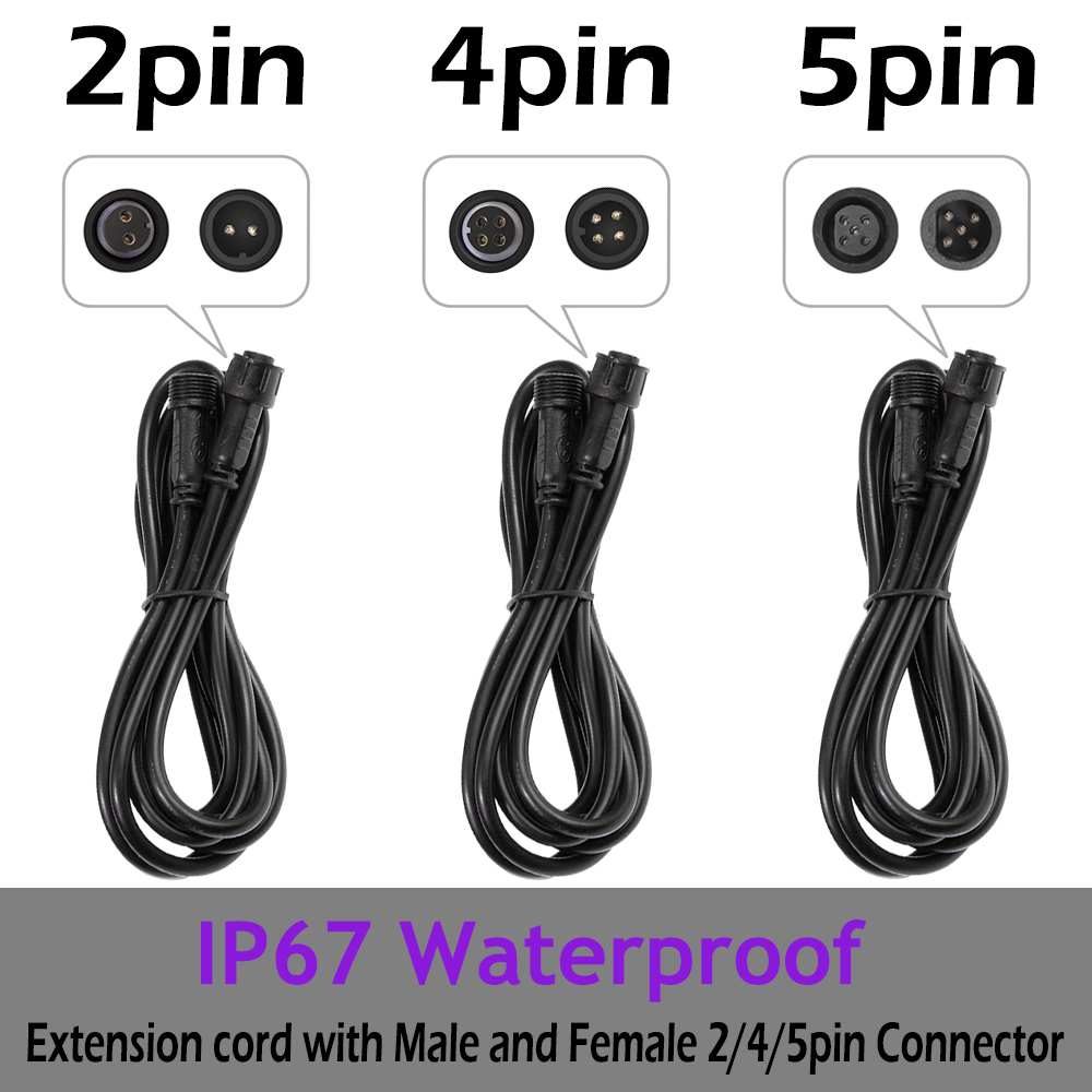 2PIN/4PIN 1 メートル/2 メートル/3 メートル - Outdoor Lighting Connectors のレビューと価格