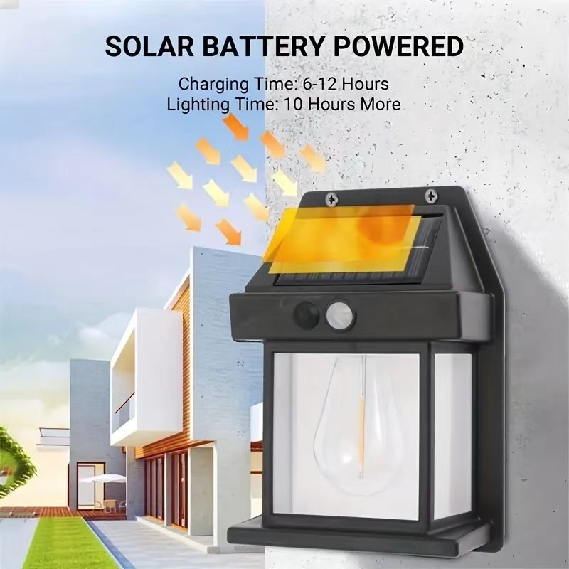 ソーラー屋外防水 LED ウォールライト強力な太陽エネルギー - Outdoor Lighting For Front Of House のレビューと価格