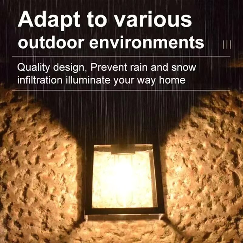 ソーラー屋外防水 LED ウォールライト強力な太陽エネルギー - Outdoor Lighting For Front Of House のレビューと価格