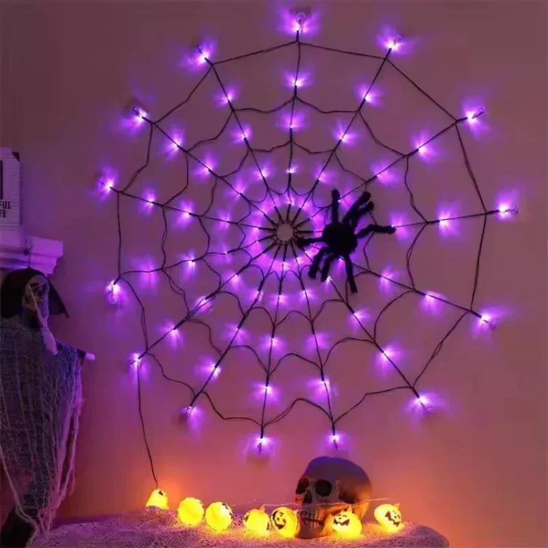 1～4個入り ハロウィーン スパイダーウェブ LED ストリ - Outdoor Lighting For Front Of House のレビューと価格