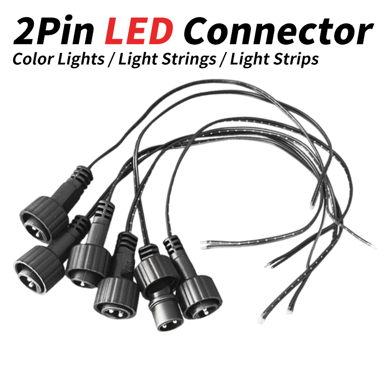 2ピンLEDコネクタ、25cmワイヤー付き、ソーラーストリン - Outdoor Lighting Connectors のレビューと価格