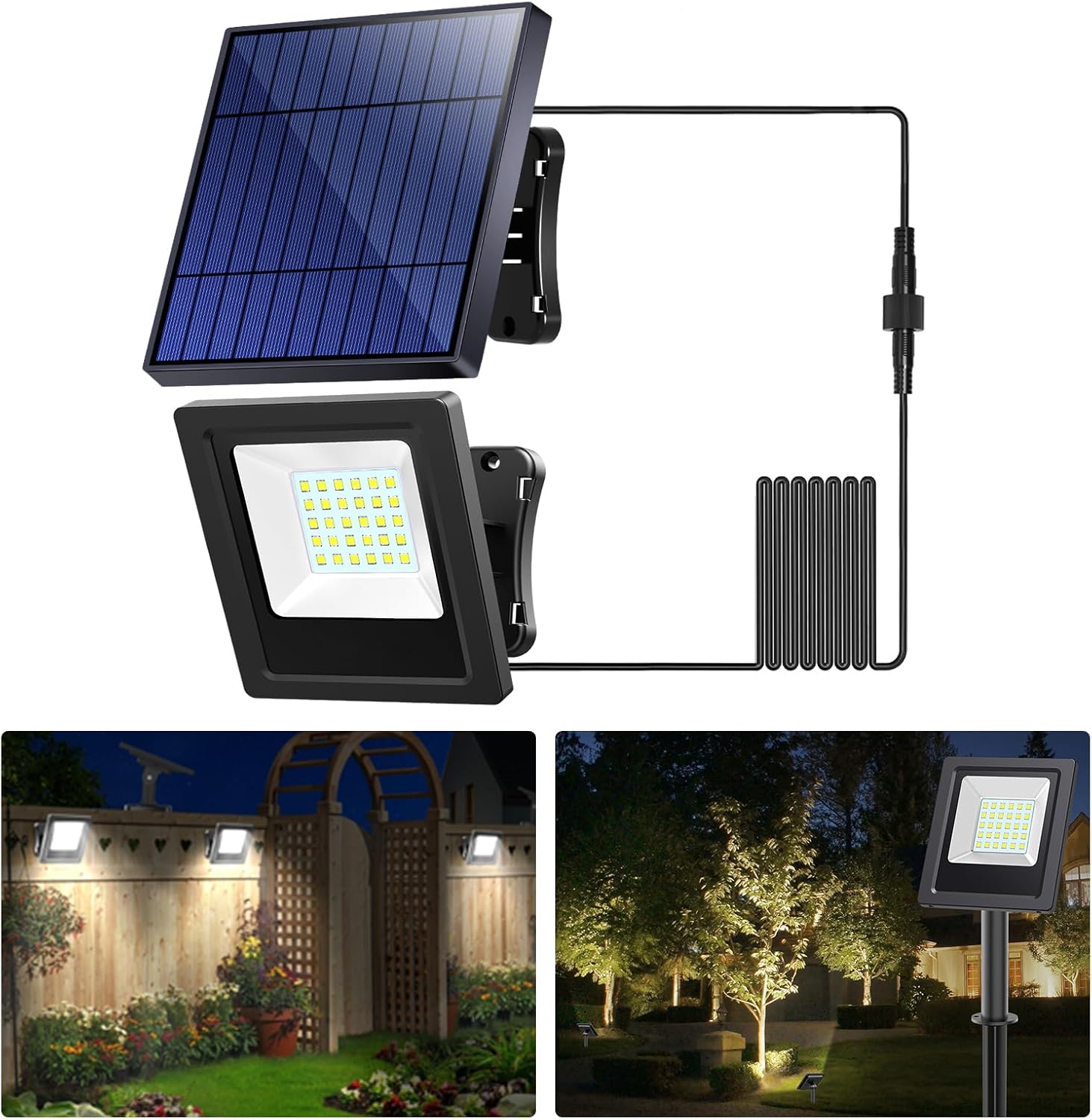 インテランプ 長寿命バッテリー 4000mah 屋外ソーラー - Outdoor Lighting Dusk To Dawn のレビューと価格