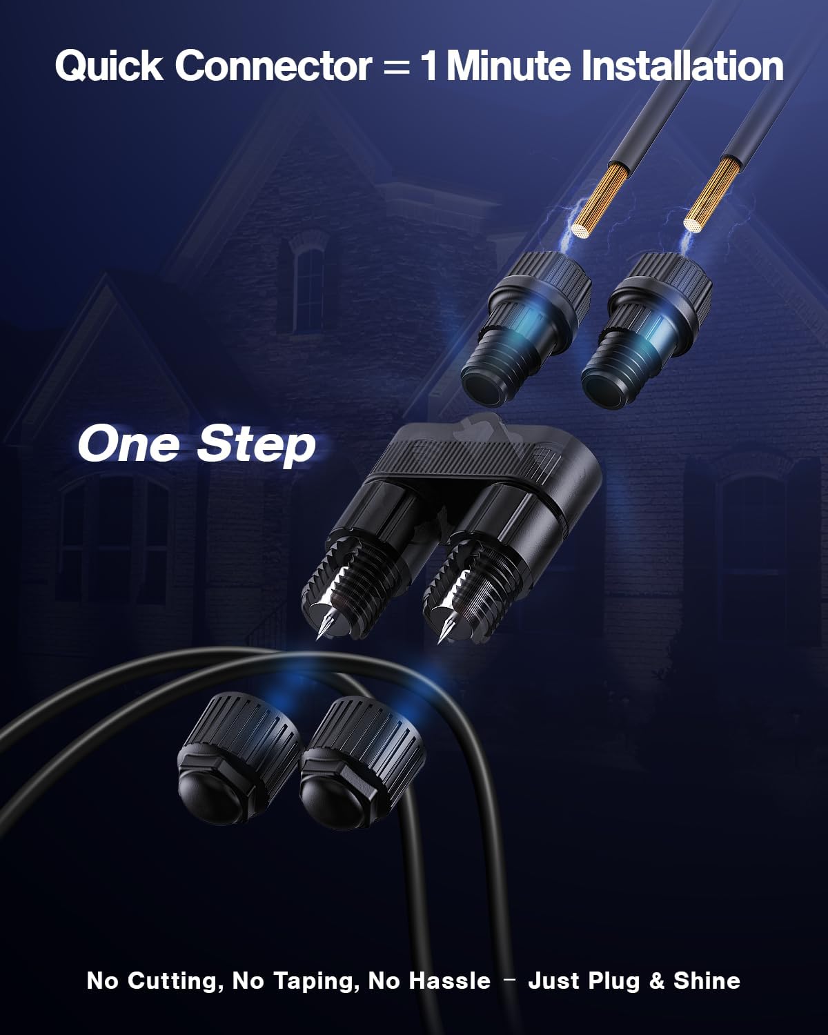 12個パック低電圧景観照明用ファストロックコネクタ5W LE - Outdoor Lighting Connectors のレビューと価格